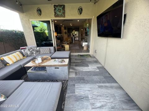 Covered Patio LookingThrough Sliding Doo