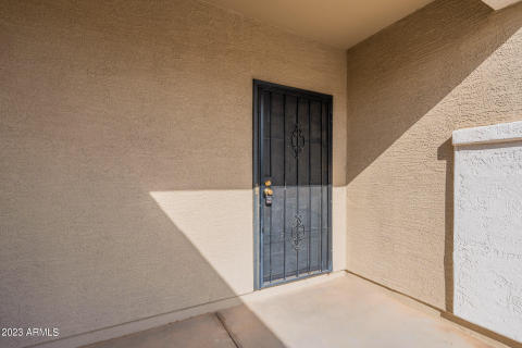 Front door w/ security