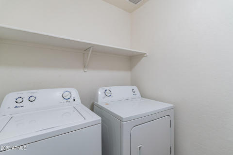Upstairs laundry room