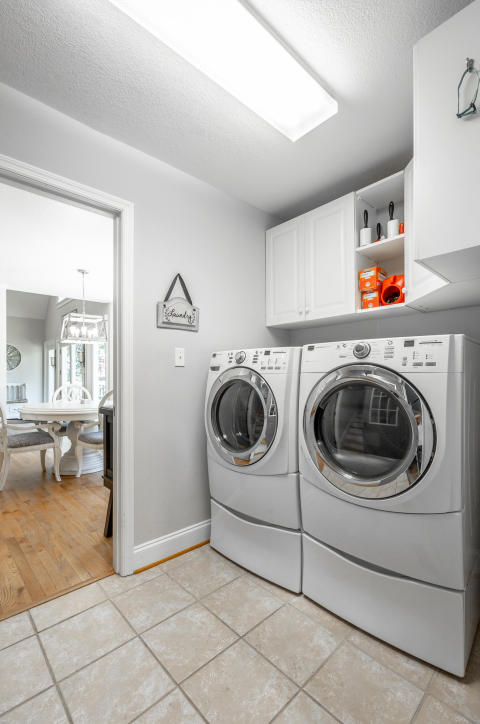 Laundry room on main floor