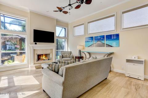 Family Room w views of pool