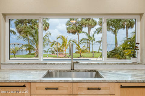 Kitchen river view