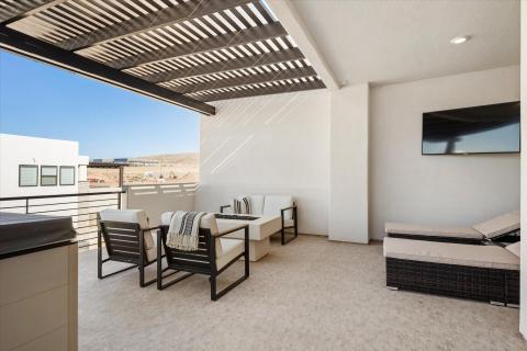 Firepit lounge area