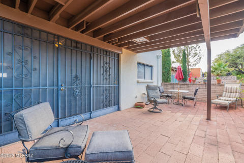 Patio view to Arizona Room Patio view to Arizona Room