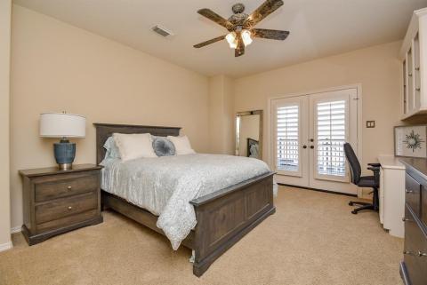3rd bedroom located on the 2nd floor. Has a balcony with a fantastic view of the pool.
