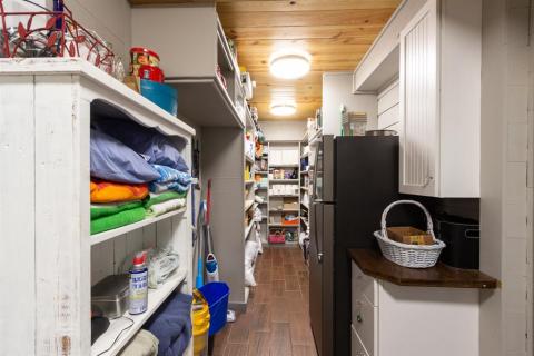 A larger view of the "She Shed" walk-in Pantry