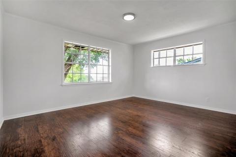 Guest bedroom with large walk-in closet