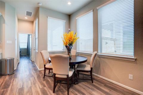 Just off the kitchen is a light filled breafast area perfect for early morning meals and more formal dining situations.