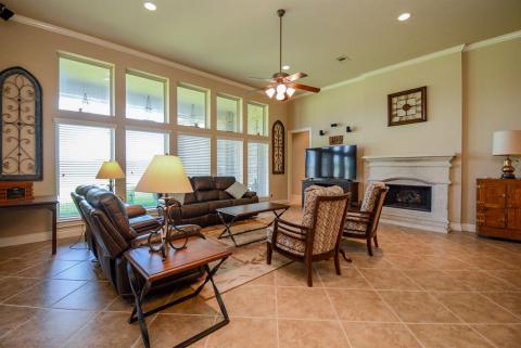 Furniture placement often defines your casual living/entertaining needs! Cozy or extravagant, imprint your style in this unobstructed common space. Your focal, built-in fireplace is bound to be a natural conversation starter and offer warm vibes, in any temperature.