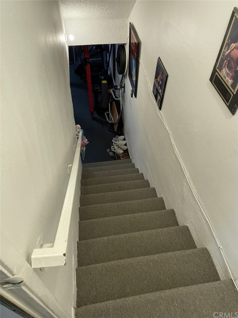 Stairway to the garage