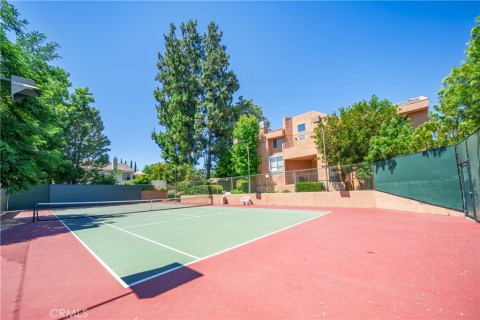 North/South facing Tennis Court