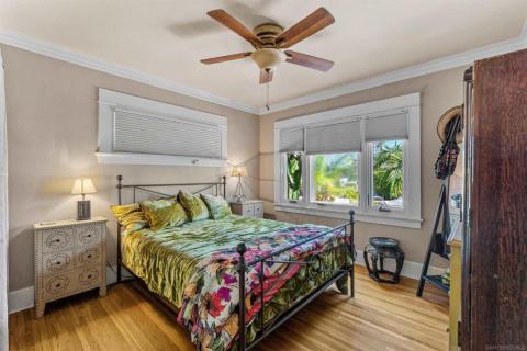 Bright, cozy bedroom being used as primary BR.