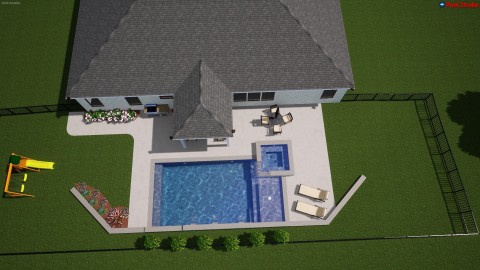 View of pool rendering