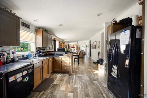 kitchen to living room view