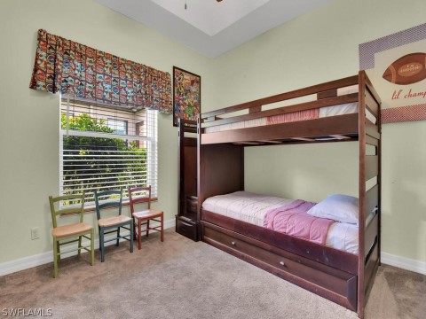 Bedroom featuring carpet floors