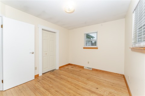 Laundry area in basement