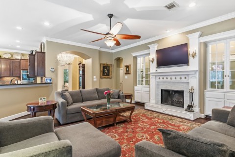 Another view of the family room.