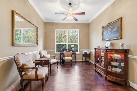 Explore endless possibilities with this versatile space—ideal for a children's retreat, game room, workout area, or homeschool classroom. Tailor it to your family's needs!
