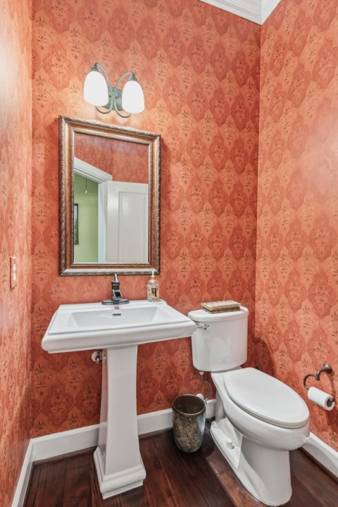 Guest's half bath.
