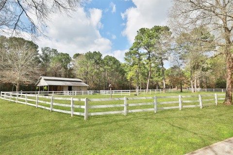Another view of this spacious property. You will love the direct access to the riding trails for hours of riding or even walking.