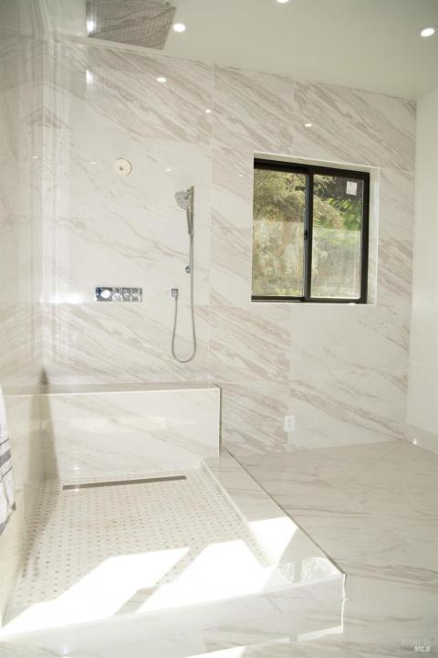 Shower in primary bath.