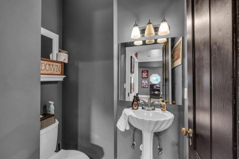 Half Bath in Den