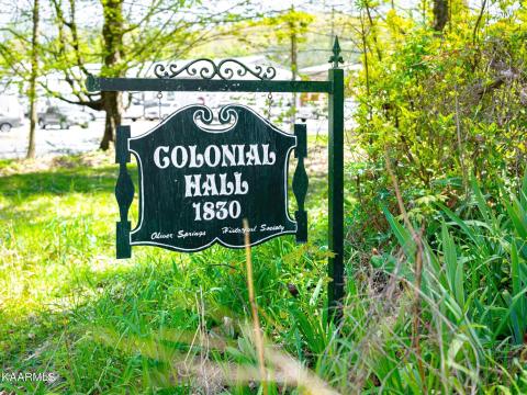 Colonial Hall marker sign