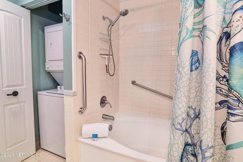 Tub shower combo with Laundry Closet