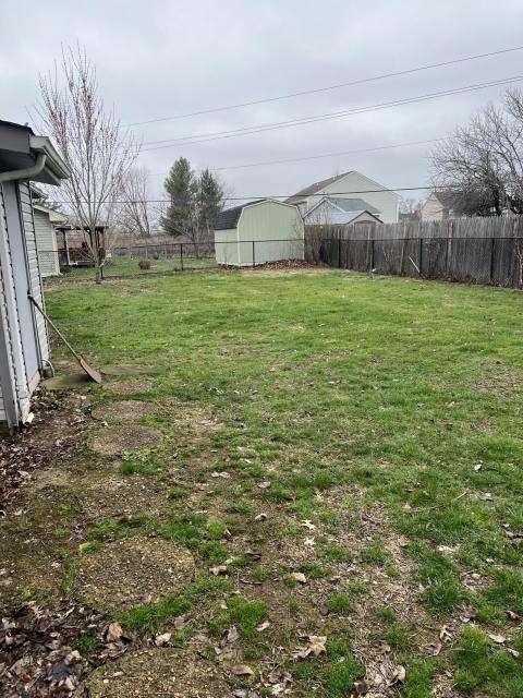 Good sized fenced back yard