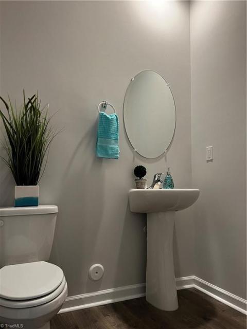 Main level half bath