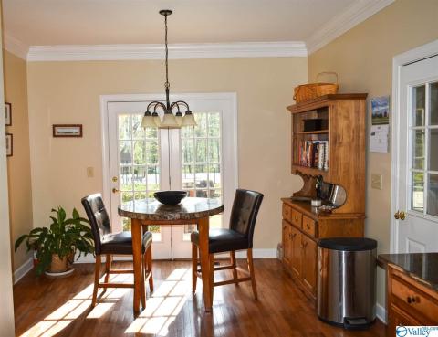 ENJOY YOUR MORNING COFFEE, TEA OR MILK OVERLOOKING THE PATIO, POOL  AND ADDITIONAL ACREAGE. OCCASIONALLY WATCH DEER FEEDING.