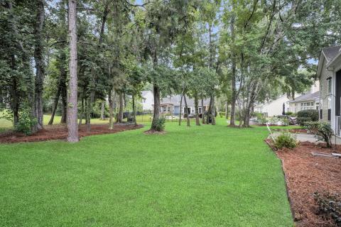 Master bedroom staged