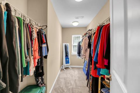 Master bedroom walk-in closet
