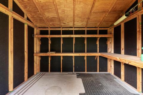 Inside of the Storage Shed.