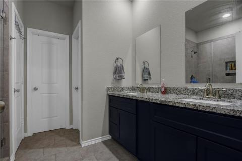 Primary bath also features large walk in shower