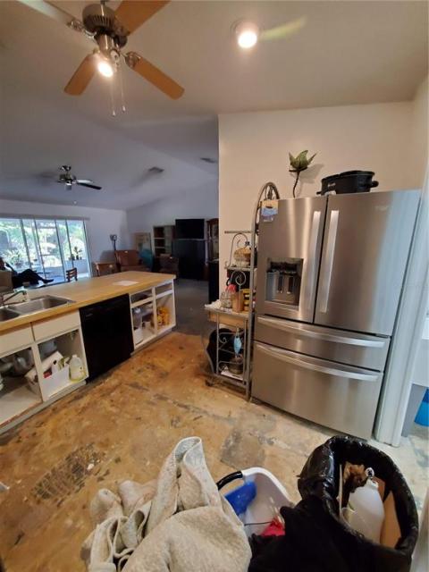 Inside the spacious kitchen area