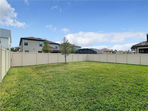 Great fenced patio to entertain family, pets and friends