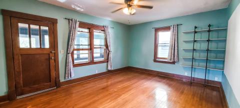 Gleaming natural hardwood flooring and woodwork throughout....