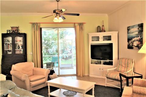 Lovely large living room with access to lanai