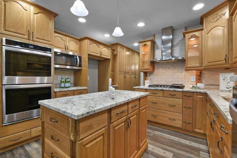Custom Cabinetry, Butlers Pantry, Granite Counters....Plenty of Storage space, Center Prep Island