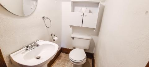 Main level bath - under staircase...