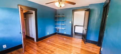 Upper Master bedroom with storage closet & walk-in closet....