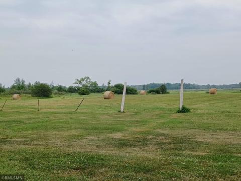 South field.  20+ rolls of hay for the first harvest.