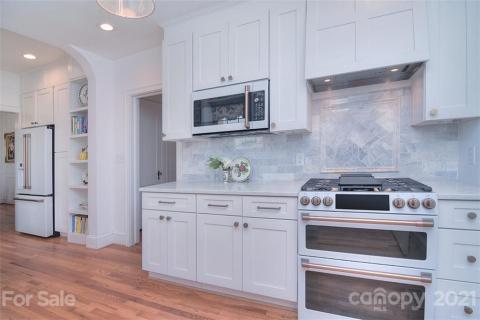 Complete remodel of kitchen, wall opened up to prior butler's pantry and custom arch created. Brand new GE cafe suite smart appliances. Complete remodel of kitchen, wall opened up to prior butler's pantry and custom arch created. Brand new GE cafe suite smart appliances.