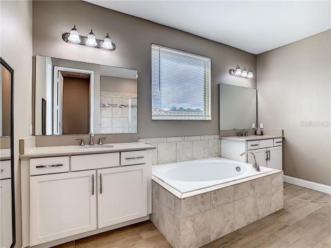 Dual sink vanities with quartz height raised counters