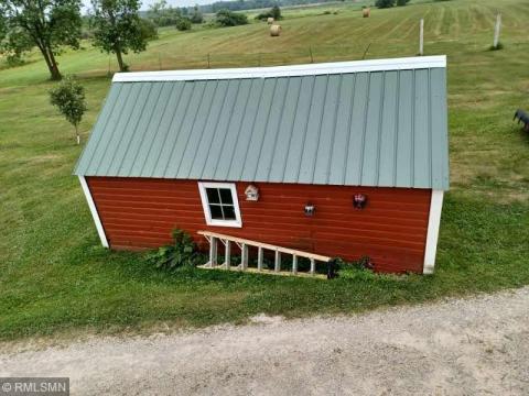 Shed on south side of house.