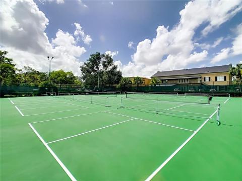 Clubhouse has outside area under cover with bathroom access. Also tennis courts can be accessed through here.