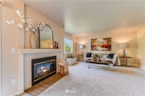Wood fireplace