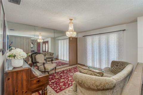 Dining room large enough to accommodate many guests.