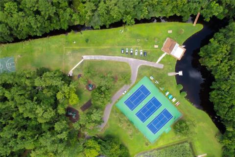 Overview of Riverbend Park - canal leads right into the Wekiwa River.
